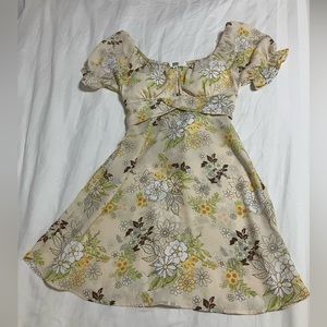 WALMART Floral Yellow Sundress